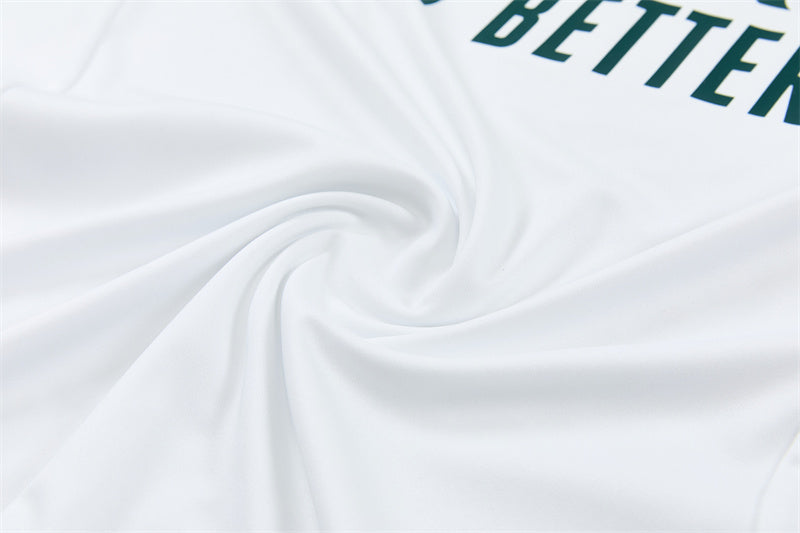 Real Madrid 26/27 White and Green/Pink Training Tracksuit Set