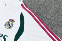 Real Madrid 26/27 White and Green/Pink Training Tracksuit Set