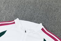 Real Madrid 26/27 White and Green/Pink Training Tracksuit Set