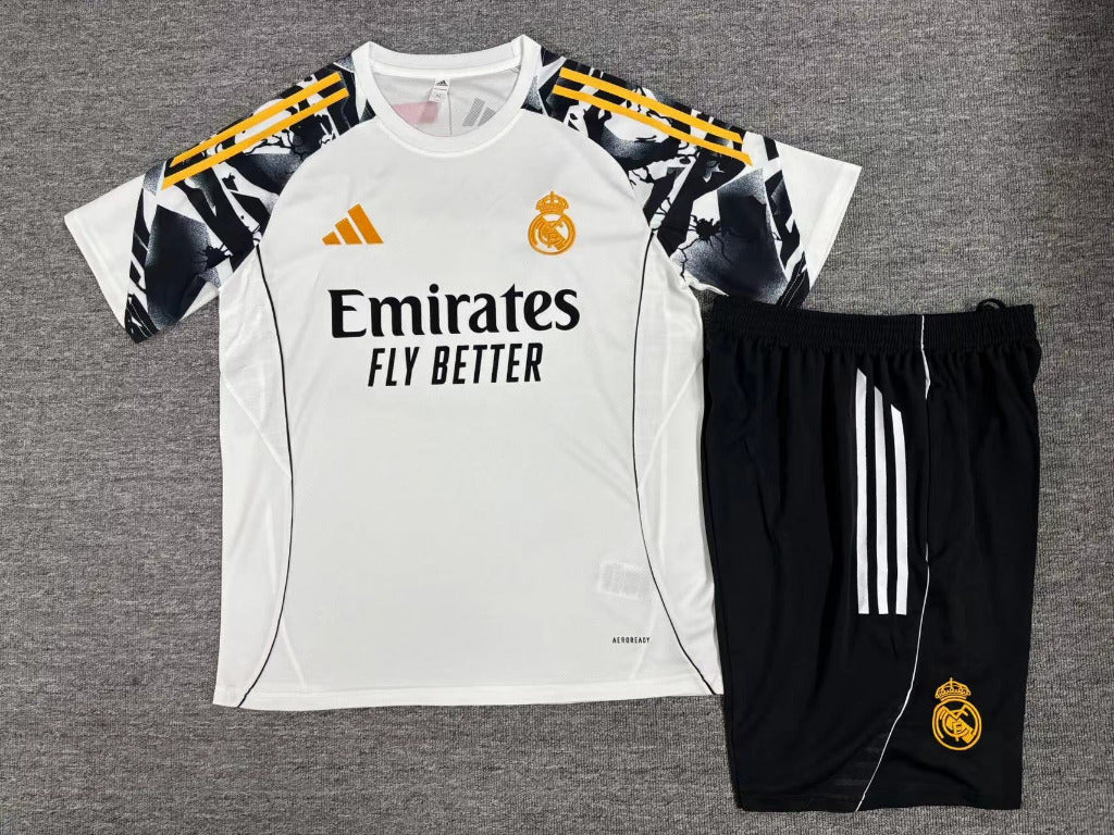 Real Madrid 26/27 White/Black  Home Training Kids Jersey Set