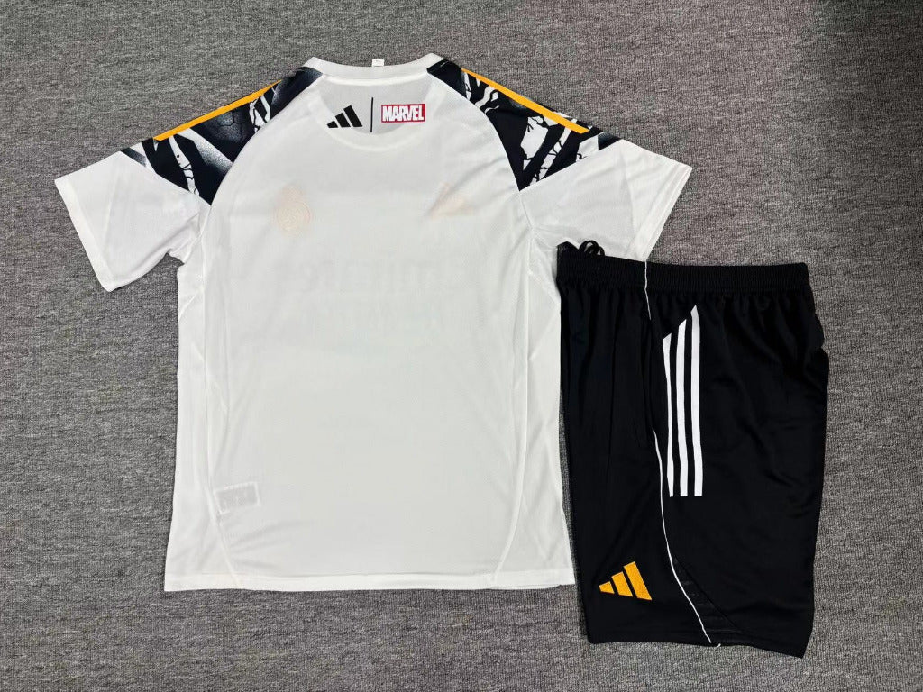 Real Madrid 26/27 White/Black  Home Training Kids Jersey Set