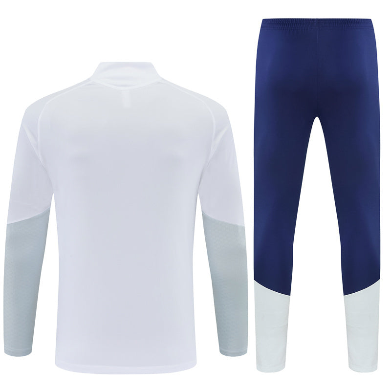 Real Madrid 26/27 White/Dark Blue Training Tracksuit Set