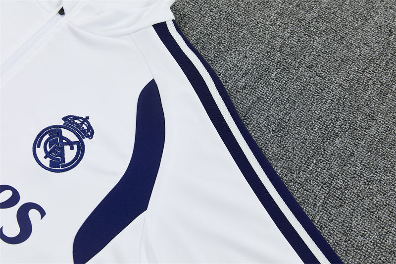 Real Madrid 26/27 White/Dark Blue Training Tracksuit Set