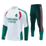 Real Madrid 26/27 White/Green Edges/Fuchsia Tracksuit Set