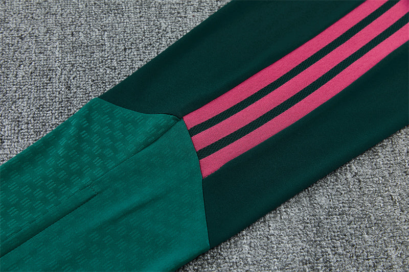 Real Madrid 26/27 White/Green Edges/Fuchsia Tracksuit Set