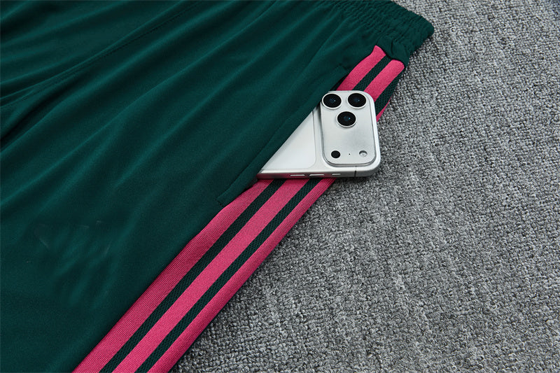Real Madrid 26/27 White/Green Edges/Fuchsia Tracksuit Set