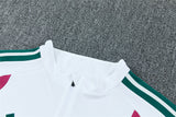 Real Madrid 26/27 White/Green Edges/Fuchsia Tracksuit Set