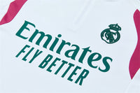 Real Madrid 26/27 White/Green Edges/Fuchsia Tracksuit Set