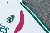 Real Madrid 26/27 White/Green Edges/Fuchsia Tracksuit Set