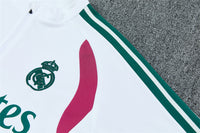 Real Madrid 26/27 White/Green Edges/Fuchsia Tracksuit Set