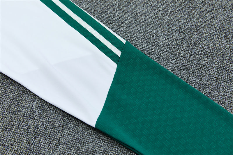 Real Madrid 26/27 White/Green Edges/Fuchsia Tracksuit Set
