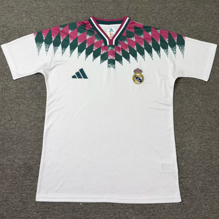 Real Madrid 26/27 White/Green/Red Training Jersey