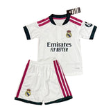 Real Madrid 26/27 White/Maroon/Black Home Kids Jersey Set