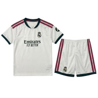 Real Madrid 26/27 White/Maroon Home Kids Jersey Set