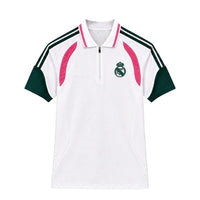 Real Madrid 26/27 White/Pink/Green Stripes Training Jersey