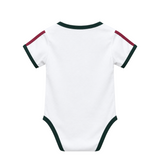 Real Madrid 26/27 White/Red 3 Stripes Home Baby Bodysuit Jersey