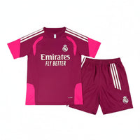 Real Madrid 26/27 Wild-Pink/White 3 Stripes Training Kids Jersey Set