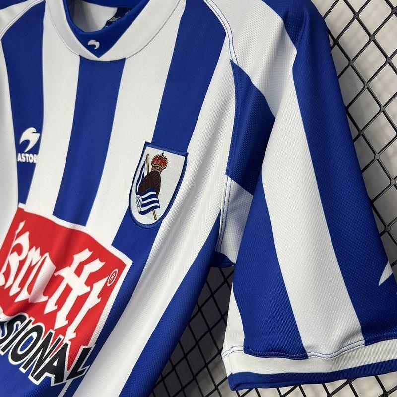 Real Sociedad 2002/03 Retro Blue/White Home Jersey