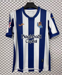 Real Sociedad 26/27 Blue/White Stripe Home Jersey