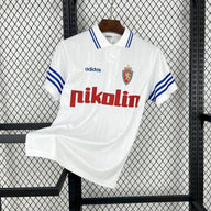 Real Zaragoza 1995/97 Vintage Retro White/Blue Home Jersey