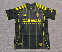 Real Zaragoza 25/26 Black/Yellow Away Jersey