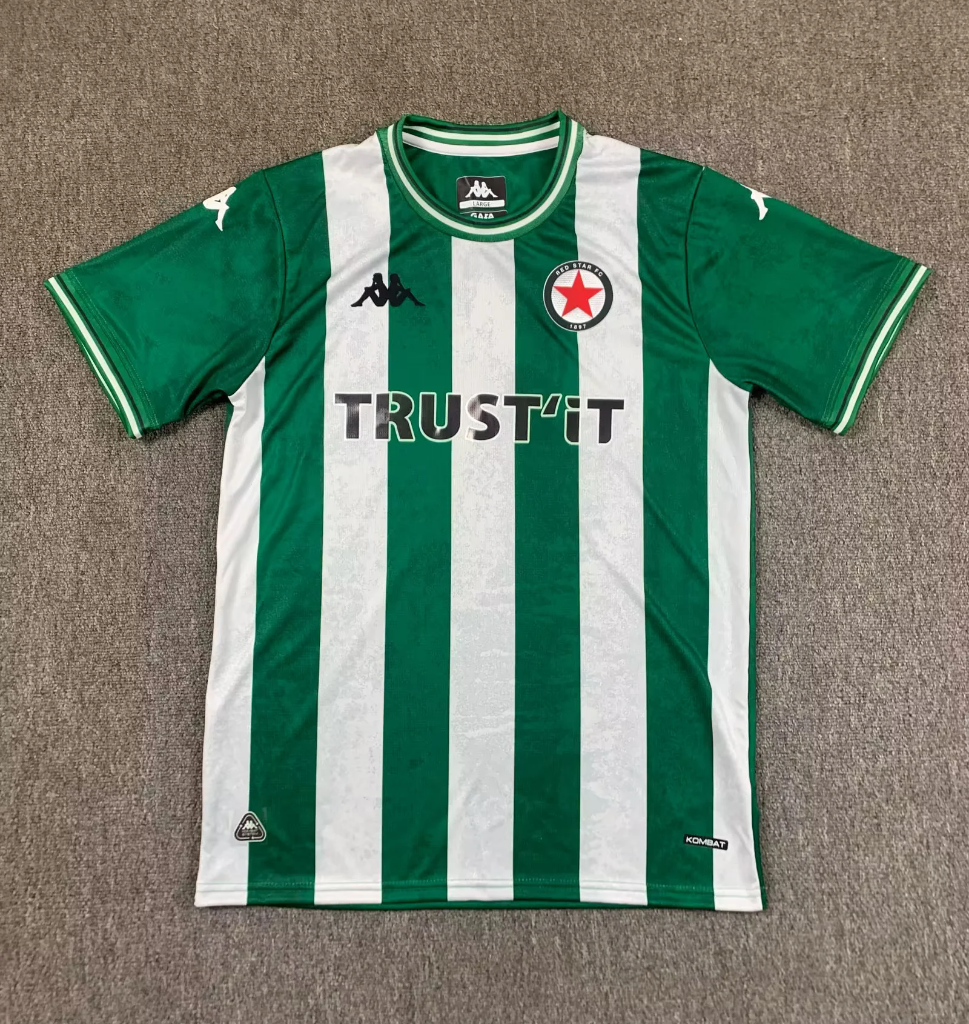 Red Star 25/26 Paris Green/White Home Jersey