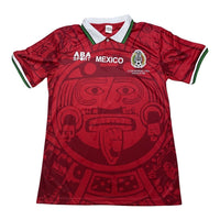 Mexico 1998 Vintage Retro Third Jersey (Red) - Concept Kits