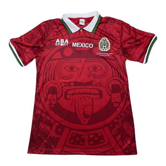 Mexico 1998 Vintage Retro Third Jersey (Red)