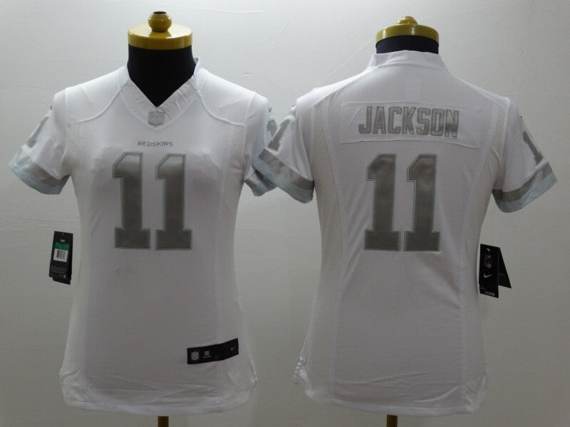 Redskins 2021/22 Jackson #11 White/Gray Women NFL Jersey