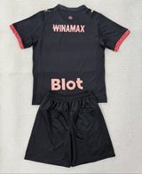 Rennais 25/26 Black/Red Third Kids Jersey Set