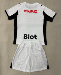 Rennes 25/26 White/Black Away Kids Jersey Set