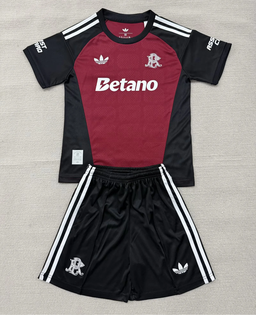River Plate 26/27 Black/Maroon Goalkeeper Anniversary Kids Jersey Set