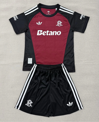 River Plate 26/27 Black/Maroon Goalkeeper Anniversary Kids Jersey Set