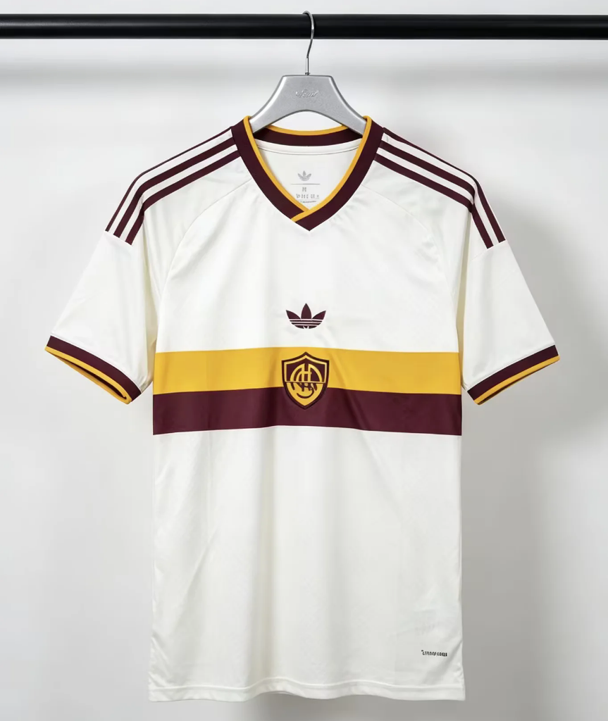 River plate 26/27 White/Maroon/Gold Trim Training Jersey
