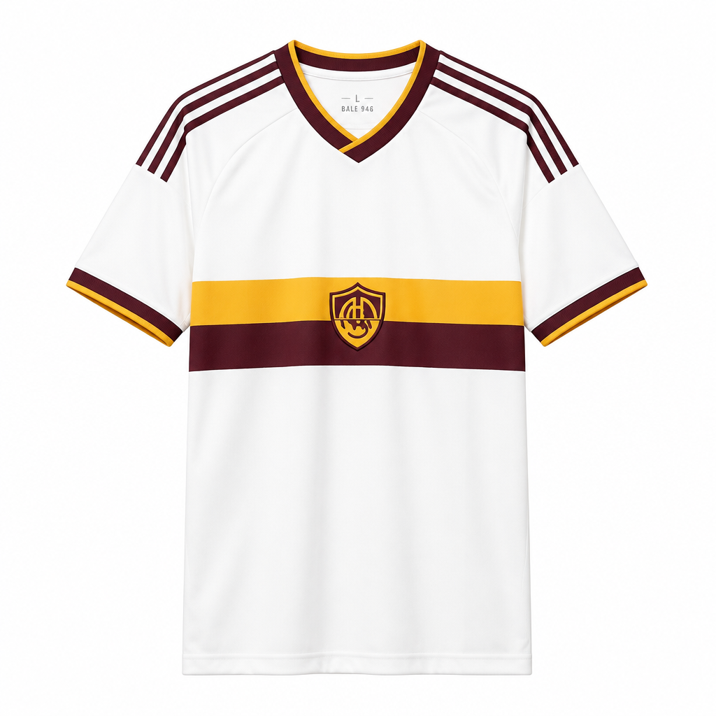 River plate 26/27 White/Maroon/Gold Trim Training Jersey