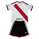 River Plate 26/27 White/Red/Black Home Kids Jersey Set
