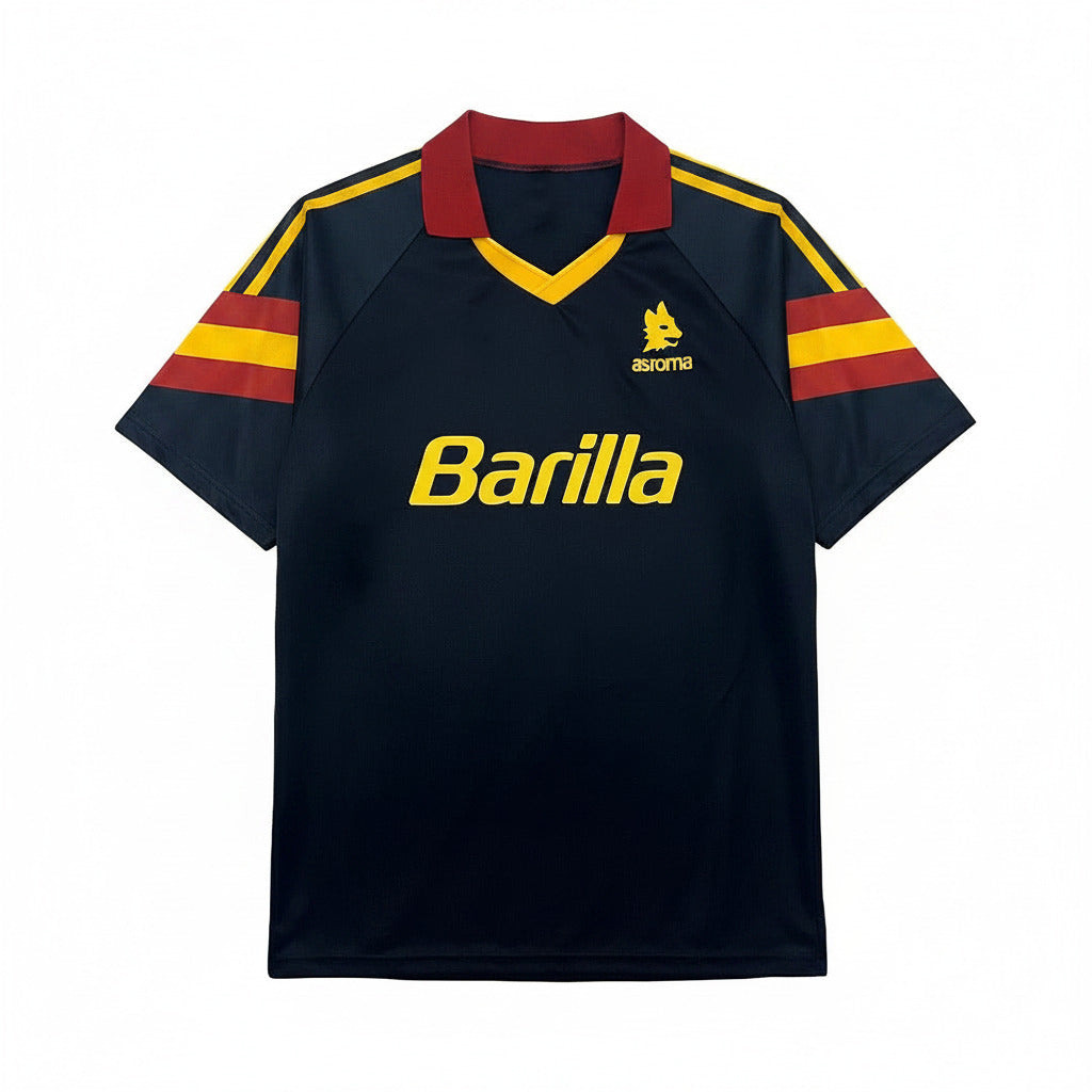 Roma 1991/92 Vintage Retro Black Third Away Jersey