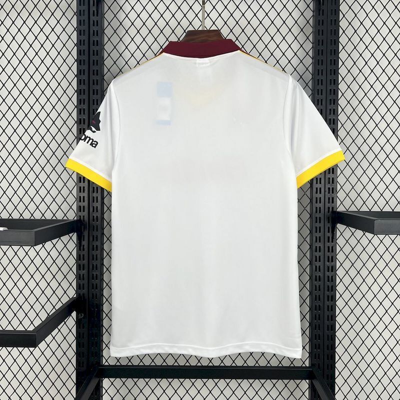 Roma 1991/92 Vintage Retro White Away Jersey