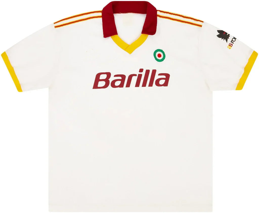 Roma 1991/92 Vintage Retro White Away Jersey