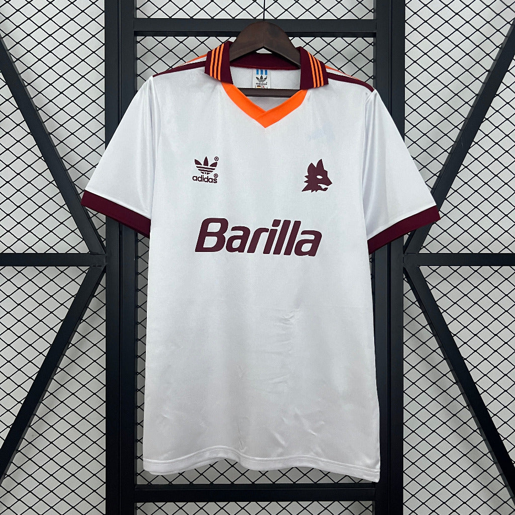 Roma 1992/94 Vintage Retro Away White Jersey
