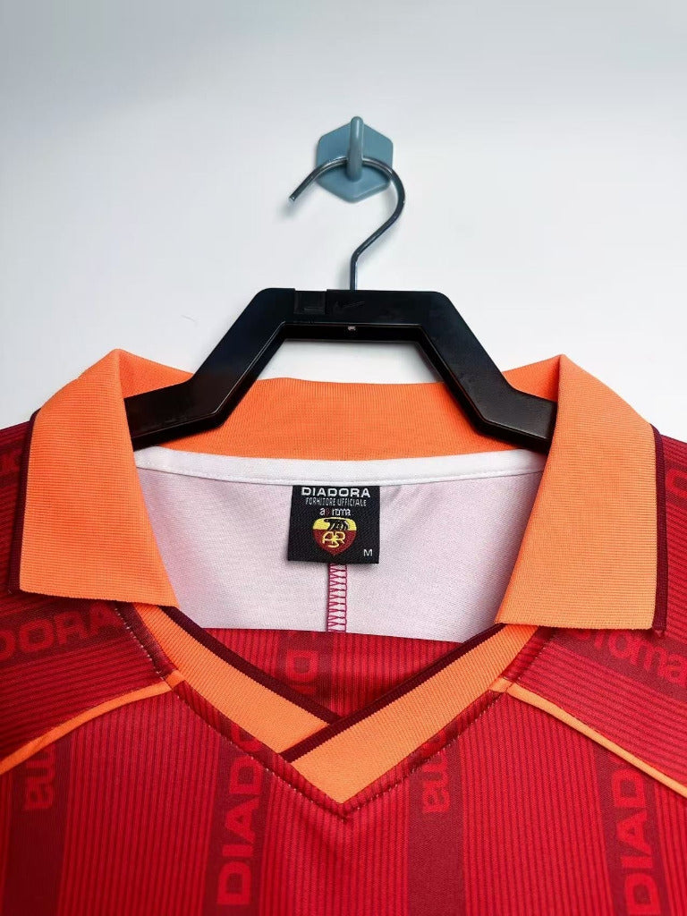 Roma 1999/00 Retro Home Long Sleeve Jersey