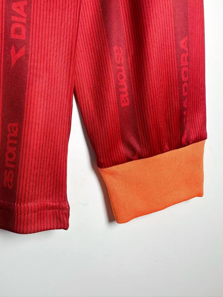 Roma 1999/00 Retro Home Long Sleeve Jersey