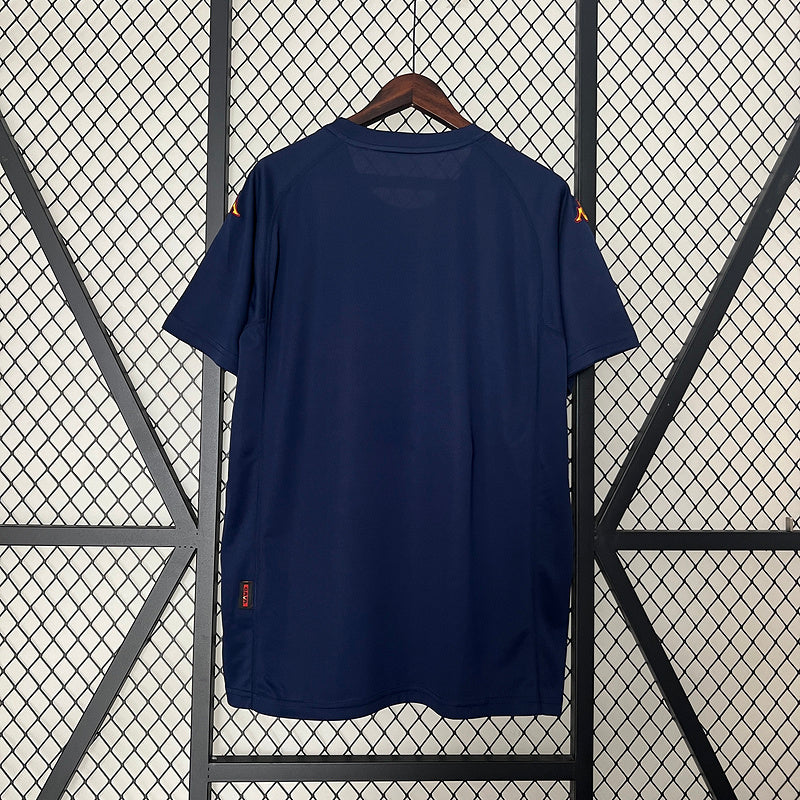 Roma 2001/02 Vintage Retro Blue Third Away Jersey