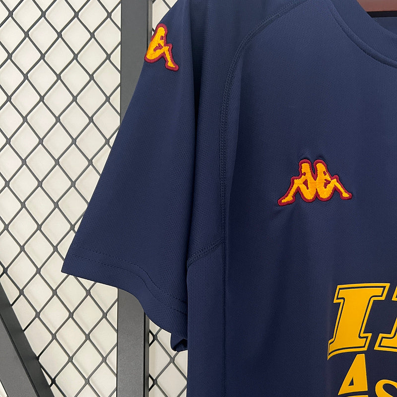 Roma 2001/02 Vintage Retro Blue Third Away Jersey