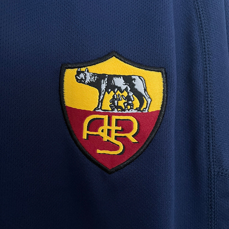 Roma 2001/02 Vintage Retro Blue Third Away Jersey
