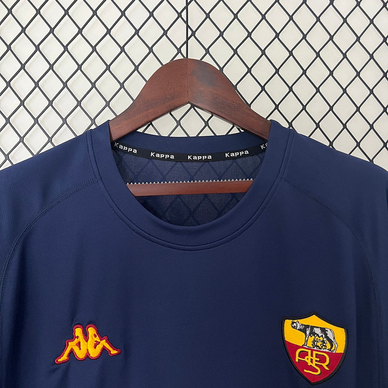 Roma 2001/02 Vintage Retro Blue Third Away Jersey