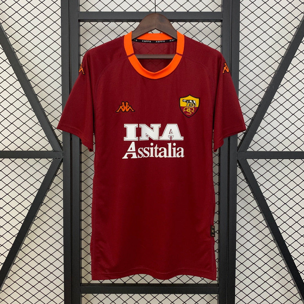 Roma 2001/02 Vintage Retro Home Jersey