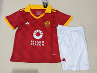 Roma 2023/24 Retro Derby Version Kids Jersey Set