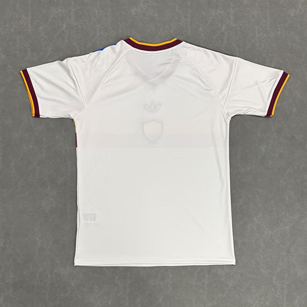Roma 2026 White/Yellow/Maroon 3 Stripes Special Jersey