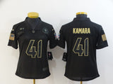 Saints 2021/22 Kamara #41 Black/Gold Women NFL Jersey